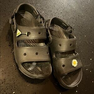 CROCS: Black Sandals with Jibbitz